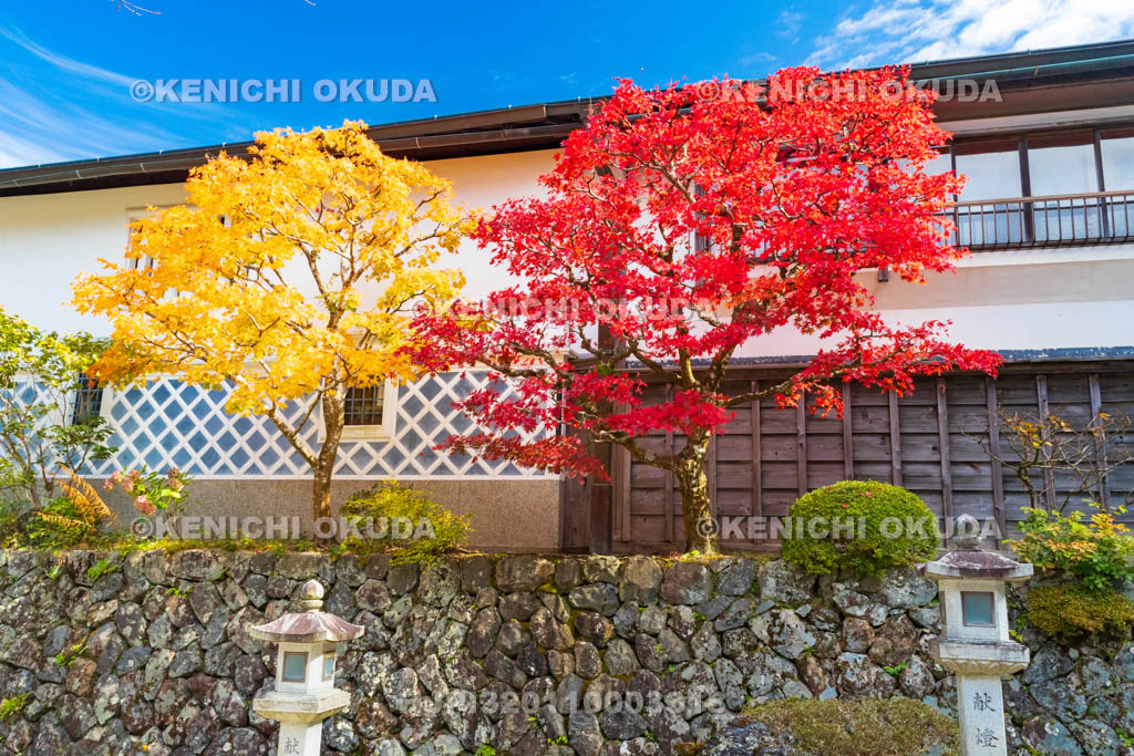 和歌山県　高野山　紅葉と持明院