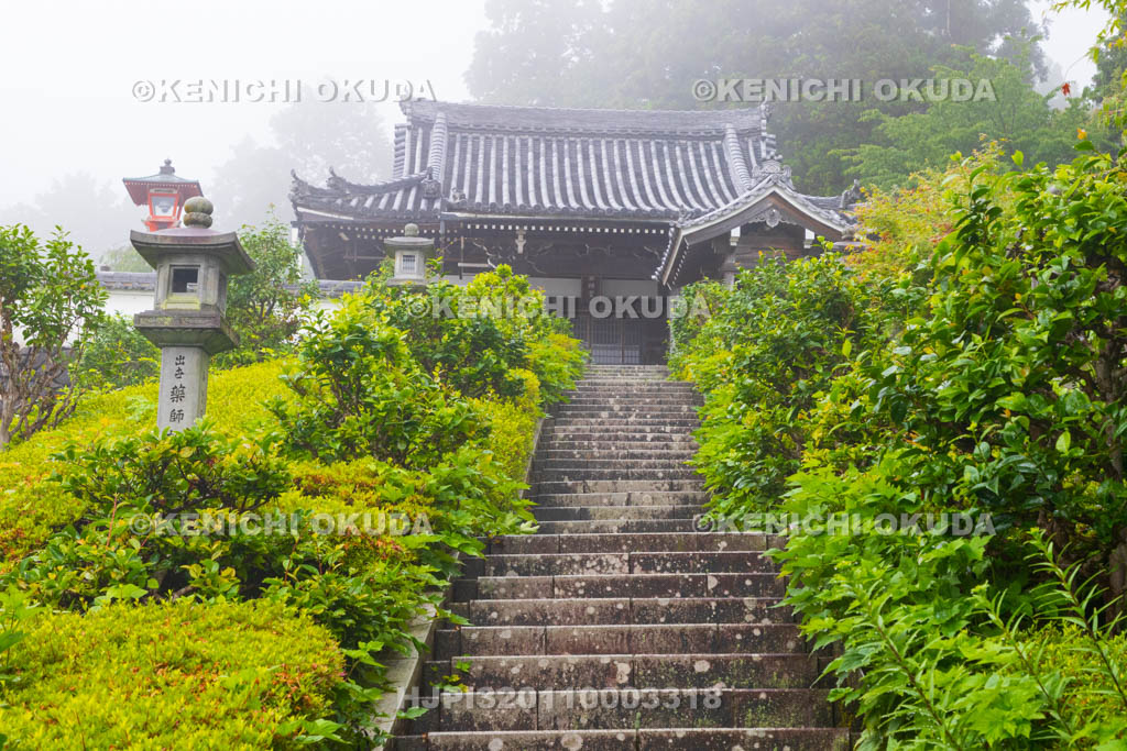 京都府　善峯寺　霧の薬師堂