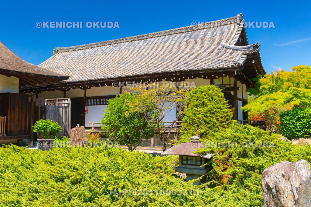 京都府　勧修寺（かじゅうじ）　勧修寺型灯篭と宸殿