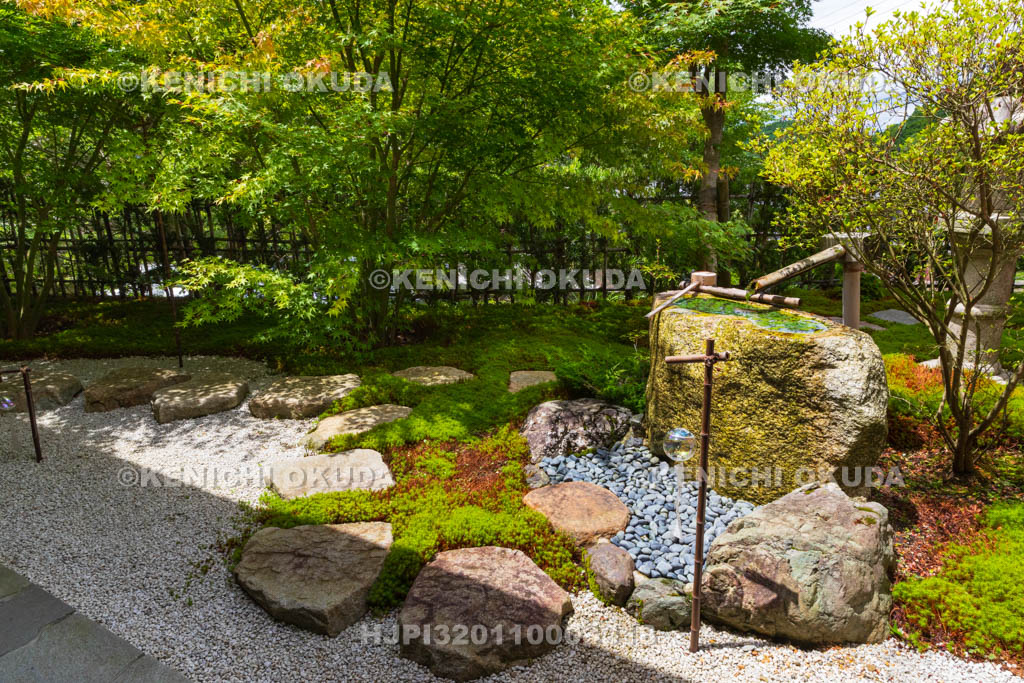 京都府　正寿院　客殿（則天の間）から望む庭園