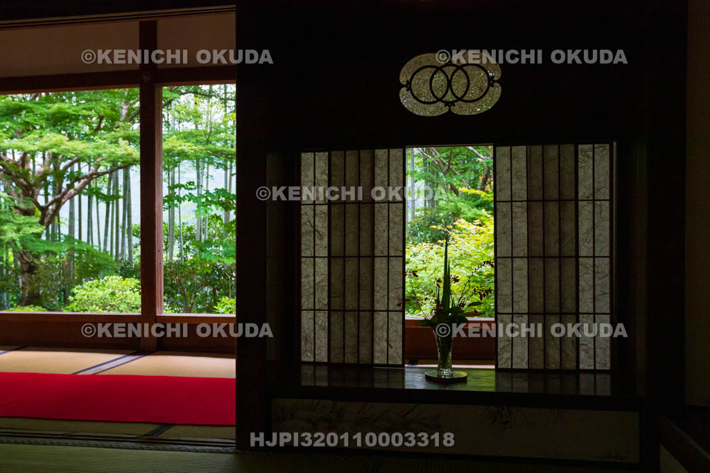 京都府　大原の里　宝泉院　書院から望む盤桓園（ばんかんえん）