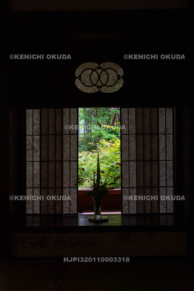 京都府　大原の里　宝泉院　書院から望む盤桓園（ばんかんえん）