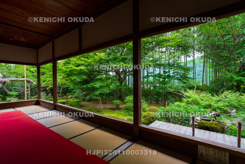 京都府　大原の里　宝泉院　書院から望む盤桓園（ばんかんえん）