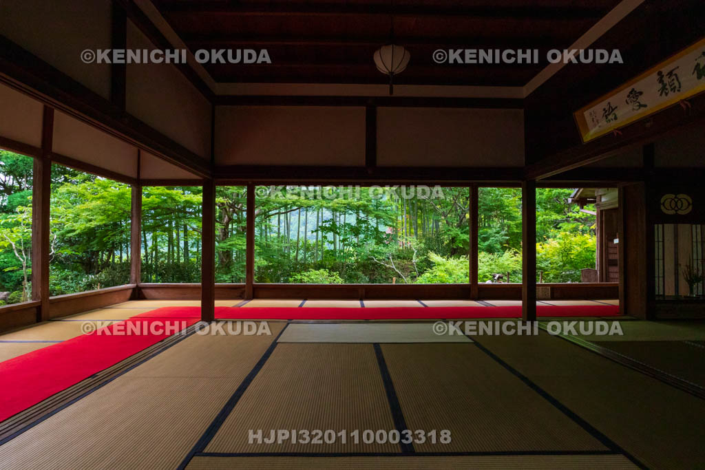 京都府　大原の里　宝泉院　書院から望む盤桓園（ばんかんえん）