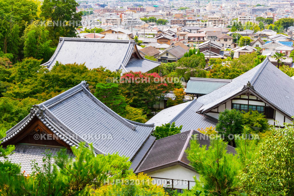 京都府　圓光寺　東照宮（開基堂）付近から望む境内