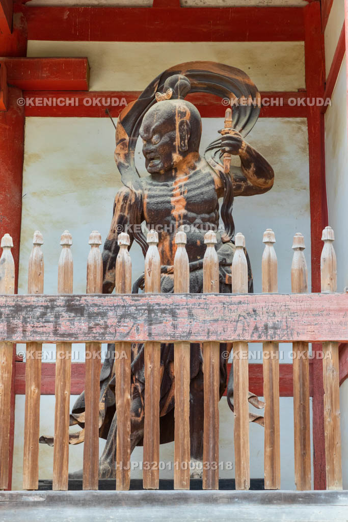 京都府 醍醐寺 西大門(仁王門) 仁王像(重要文化財) 阿形