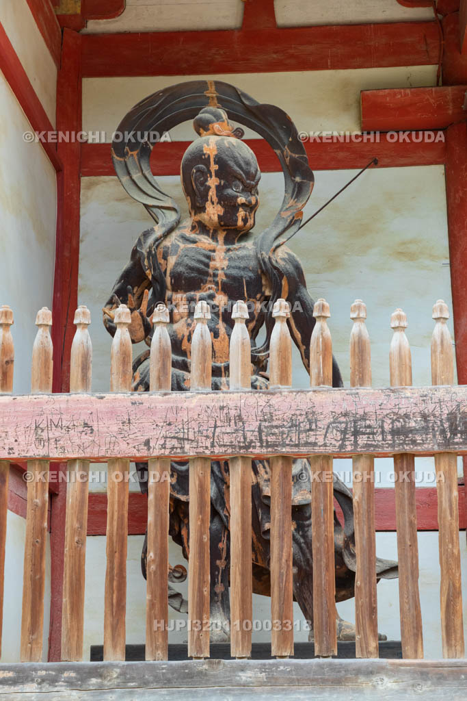 京都府 醍醐寺 西大門(仁王門) 仁王像(重要文化財) 吽形