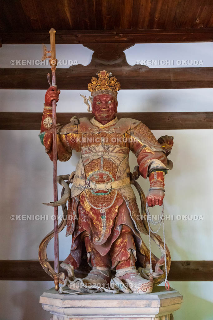 京都府 萬福寺 天王殿 四天王立像(広目天)