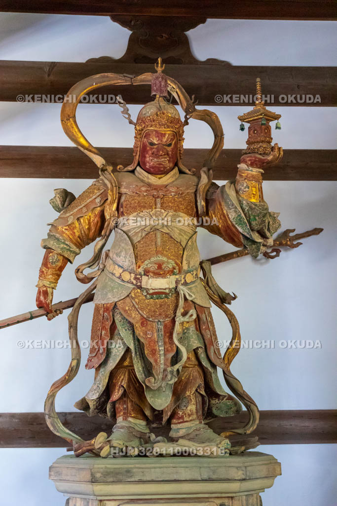 京都府　萬福寺　天王殿　四天王立像（多聞天）