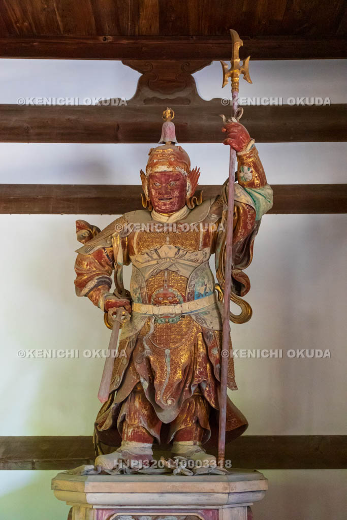 京都府　萬福寺　天王殿　四天王立像（増長天）