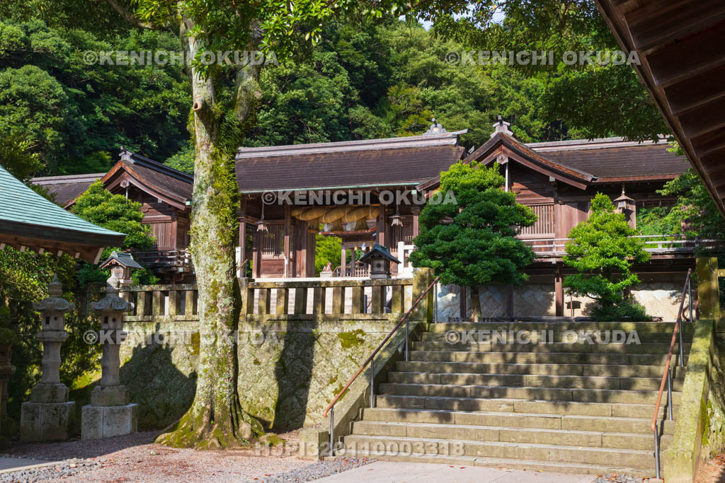 島根県　美保神社　参道　神門付近