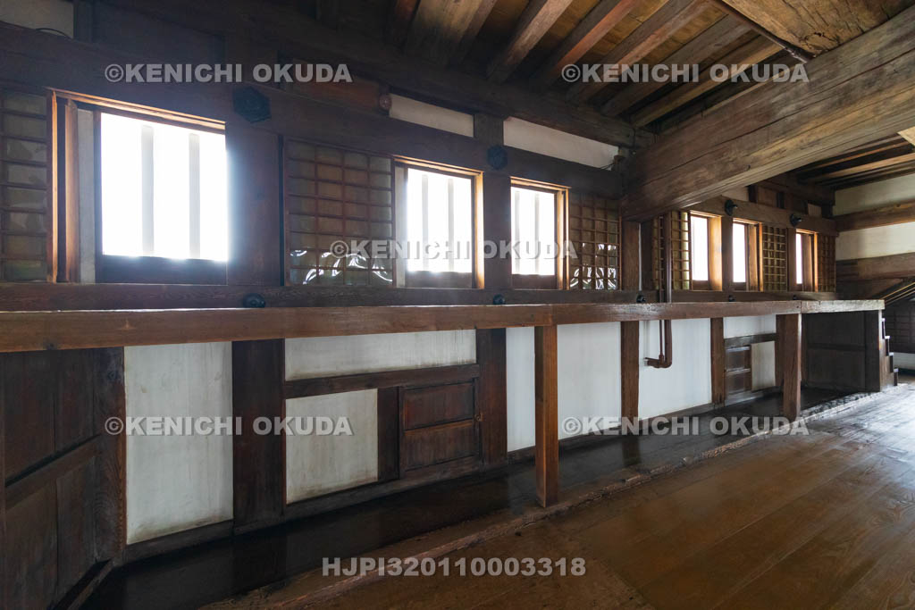 兵庫県　姫路城　大天守（四階）　石打棚