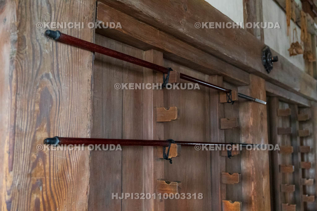 兵庫県　姫路城　大天守（二階）　槍（レプリカ）