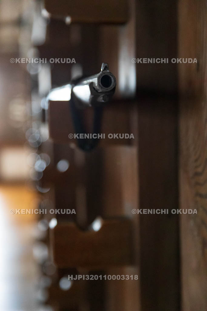 兵庫県　姫路城　大天守（二階）　火縄銃（レプリカ）