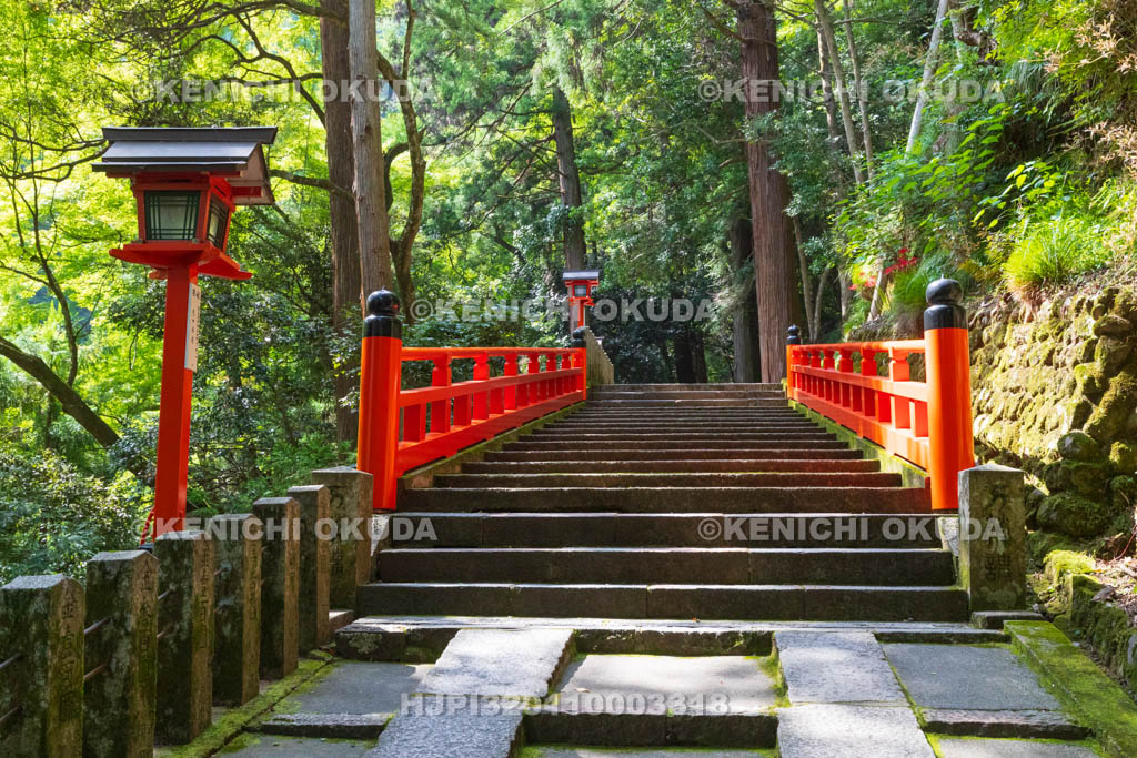 京都府 鞍馬寺 九十九折(つづらおり)参道 万栄橋付近