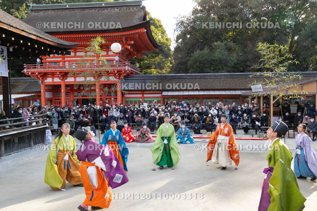 京都府　下鴨神社　蹴鞠はじめ