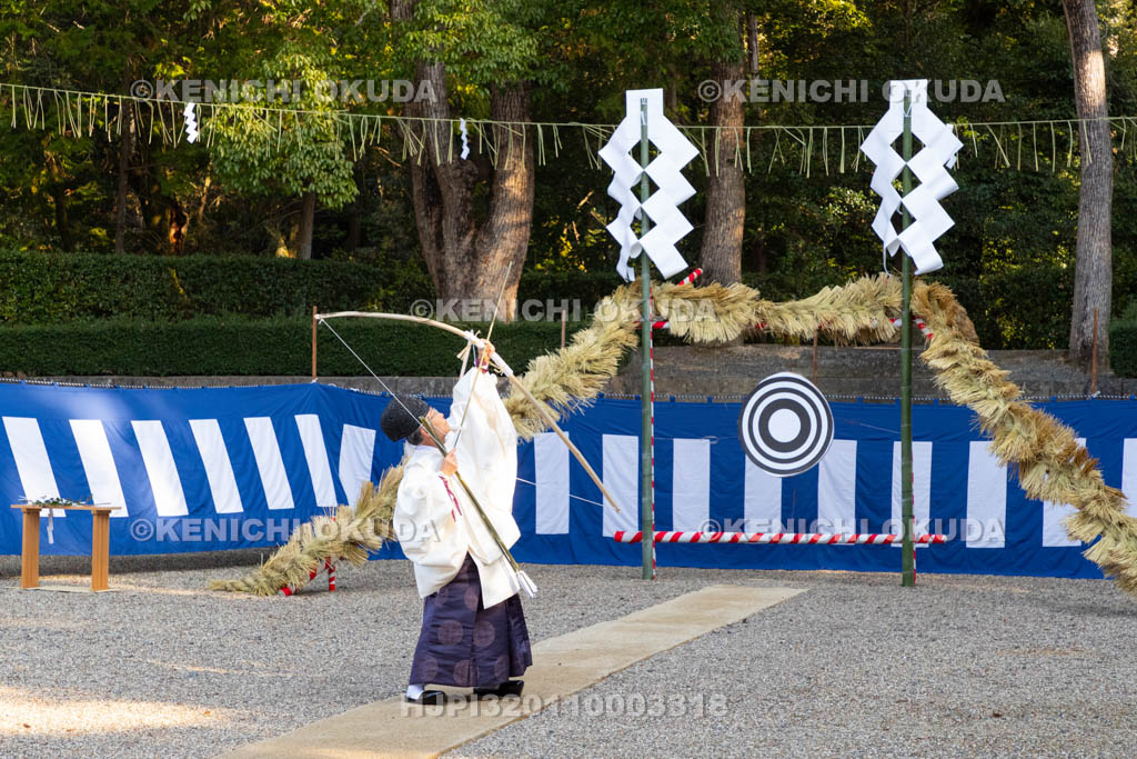 京都府　伏見稲荷大社　奉射祭　天地四方奉射の儀