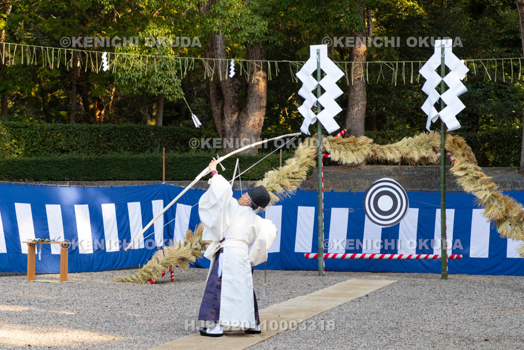 京都府　伏見稲荷大社　奉射祭　天地四方奉射の儀