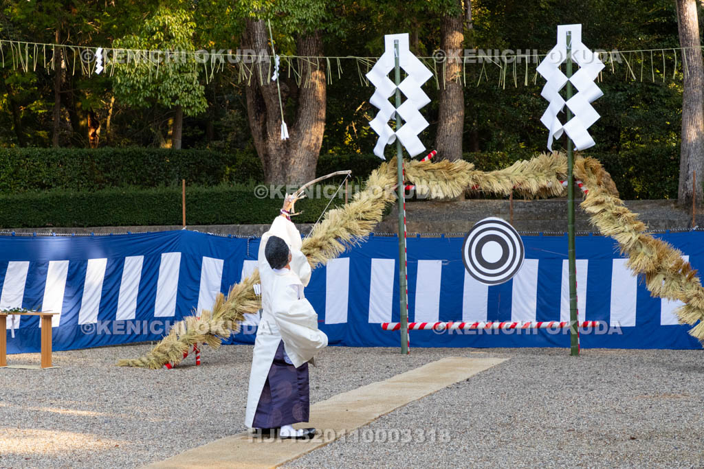 京都府　伏見稲荷大社　奉射祭　天地四方奉射の儀
