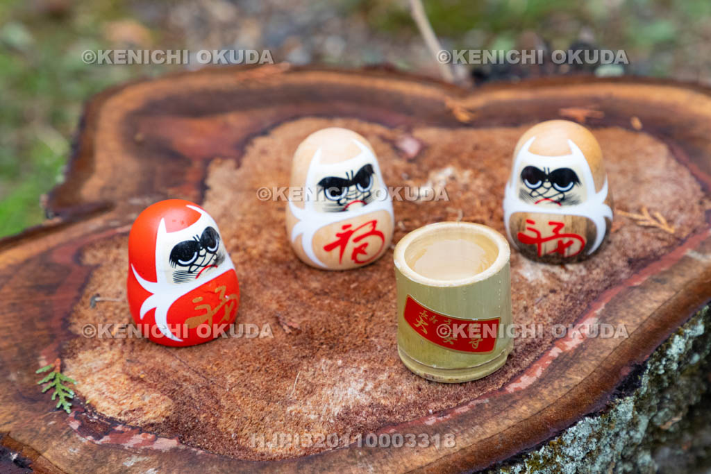 奈良県　大安寺　光仁会　癌封じ笹酒祭り　みくじだるま