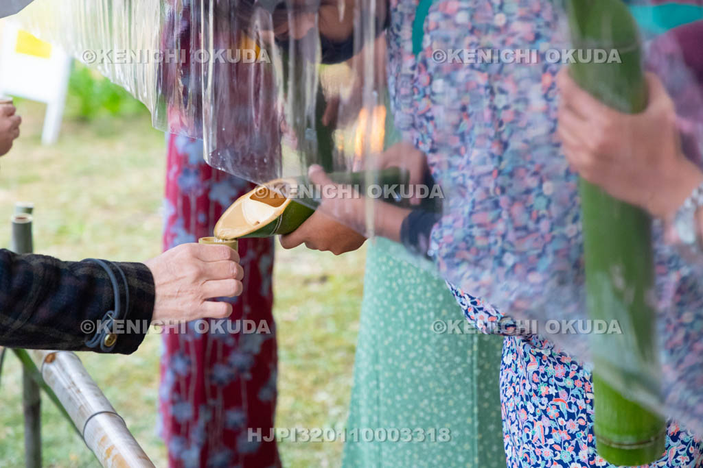 奈良県　大安寺　光仁会　癌封じ笹酒祭り