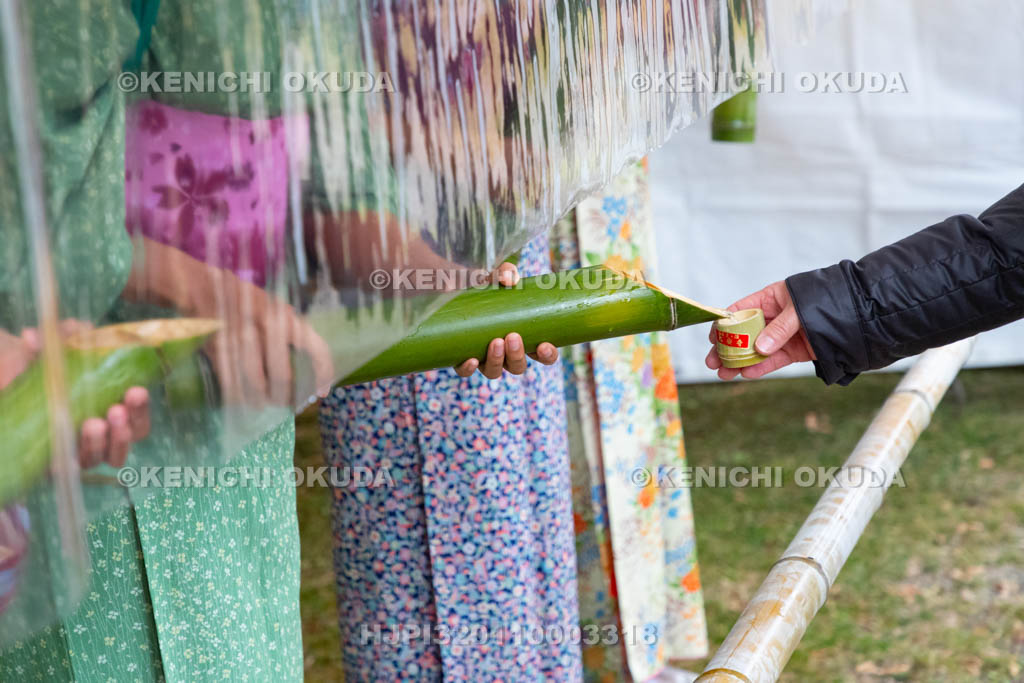 奈良県　大安寺　光仁会　癌封じ笹酒祭り