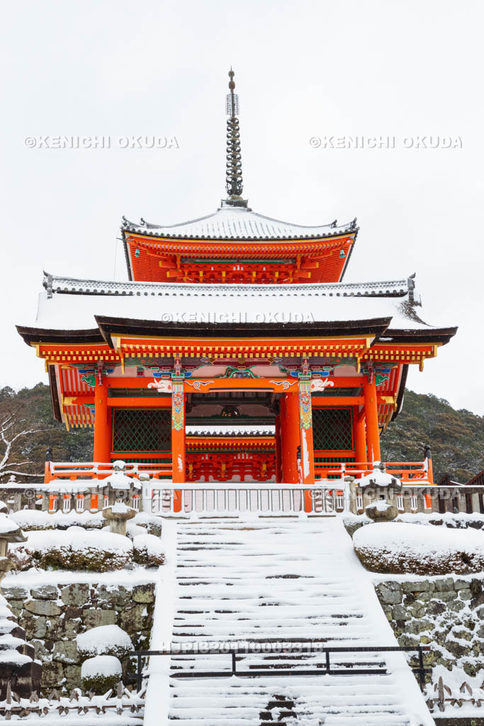 京都府　雪の清水寺