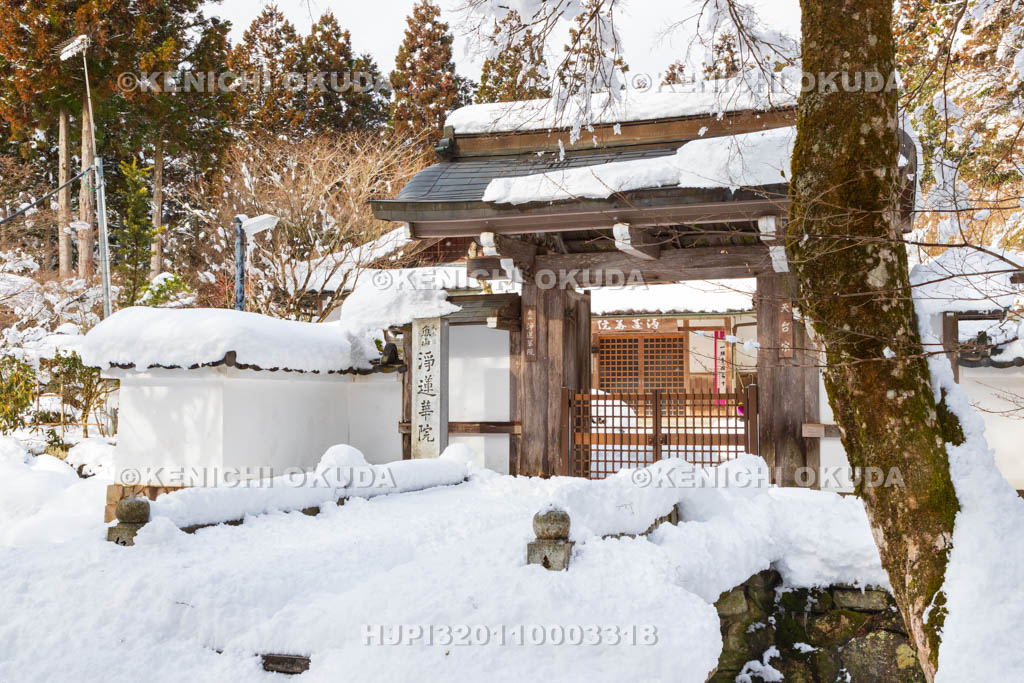 京都府　大原の里　雪の浄蓮華院