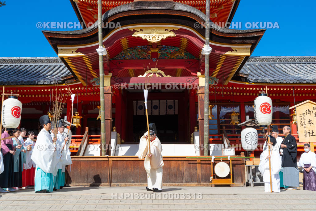 京都府　石清水八幡宮　鬼やらい神事