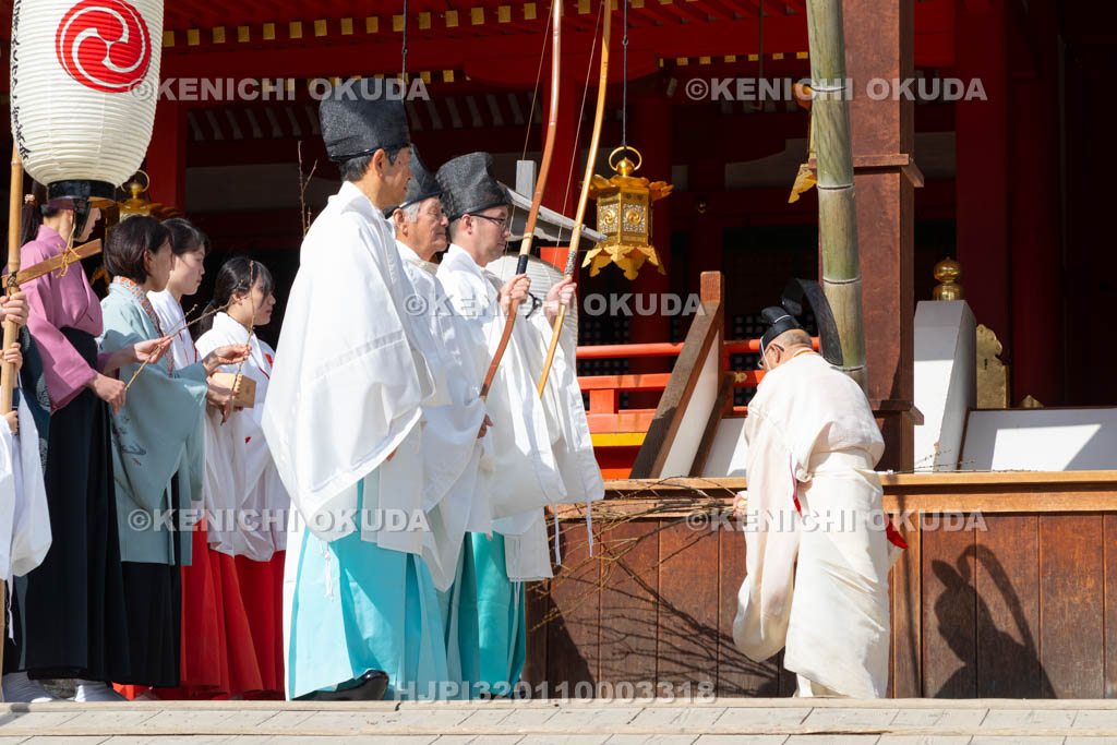 京都府　石清水八幡宮　鬼やらい神事