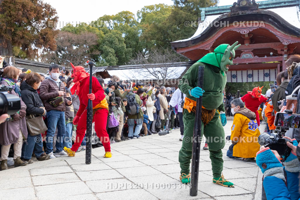 京都府　石清水八幡宮　鬼やらい神事