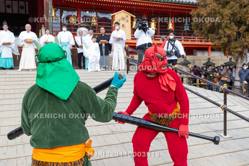 京都府　石清水八幡宮　鬼やらい神事