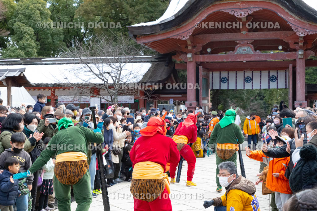 京都府　石清水八幡宮　鬼やらい神事