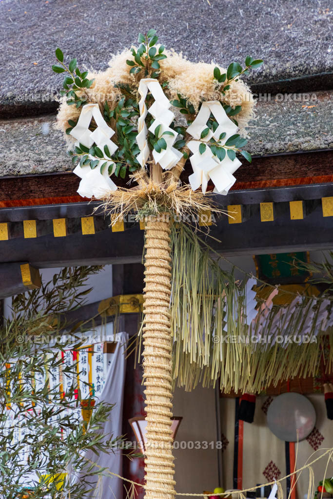 京都府　吉田神社　節分祭　大元宮正面の厄塚