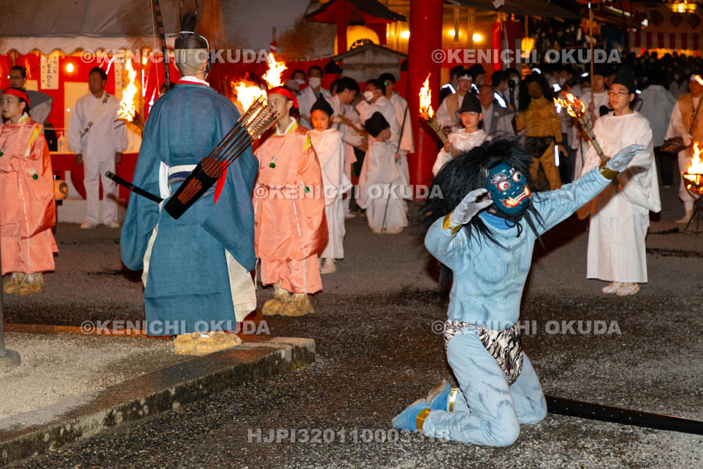 京都府　吉田神社　節分祭　追儺式（鬼やらい）