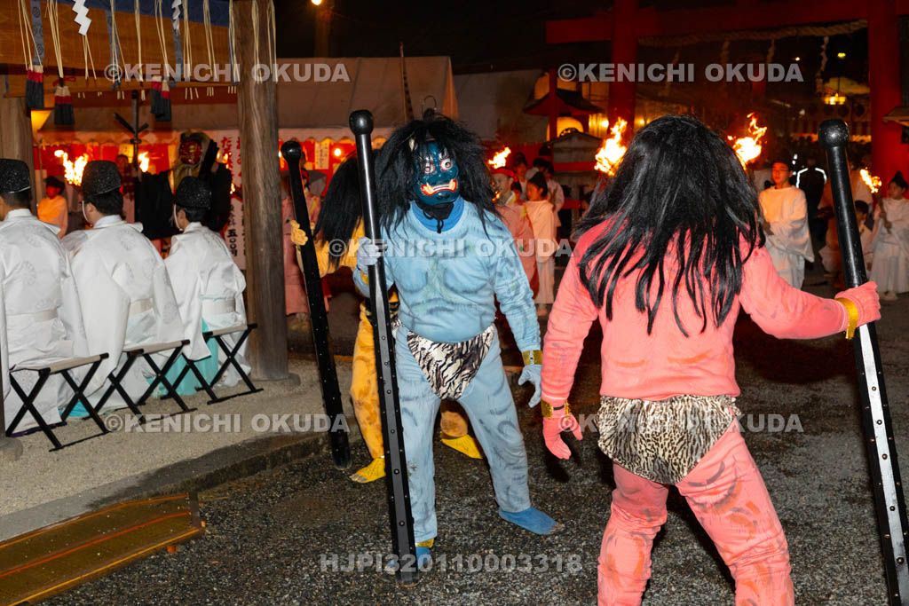 京都府　吉田神社　節分祭　追儺式（鬼やらい）