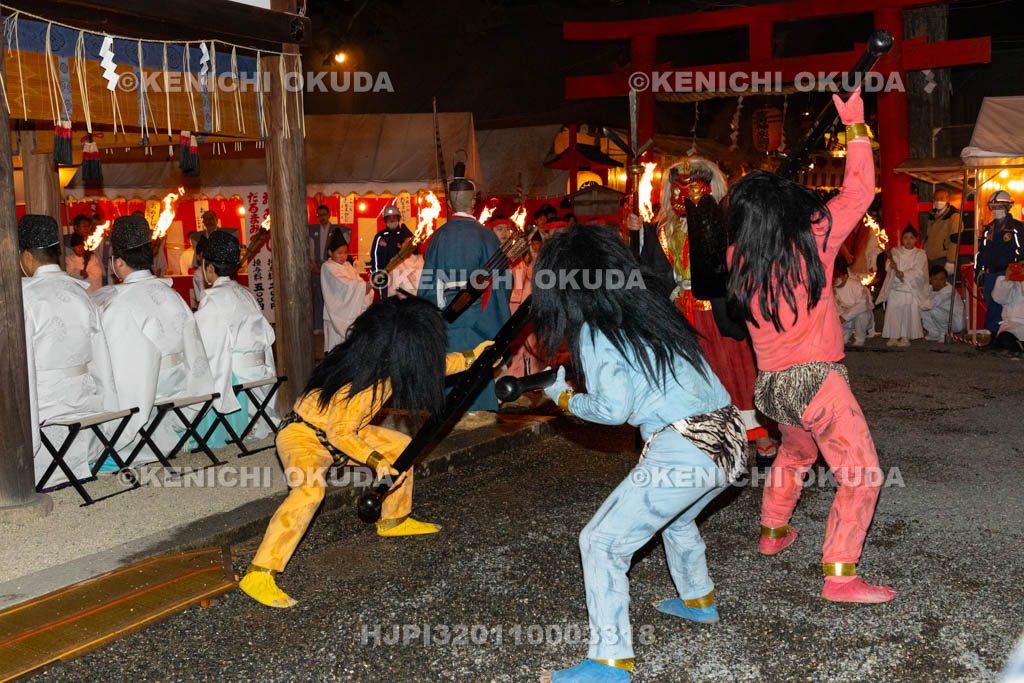 京都府　吉田神社　節分祭　追儺式（鬼やらい）