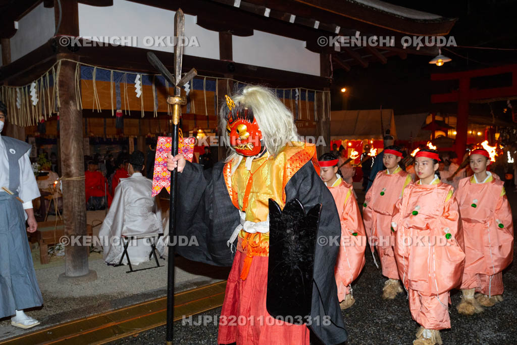 京都府　吉田神社　節分祭　追儺式（鬼やらい）