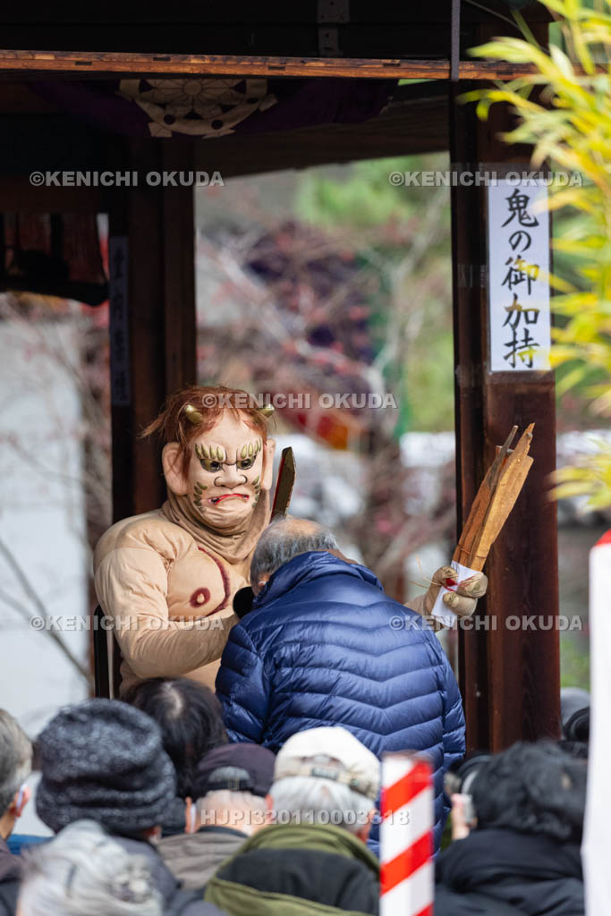 京都府　廬山寺　節分会　鬼の御加持