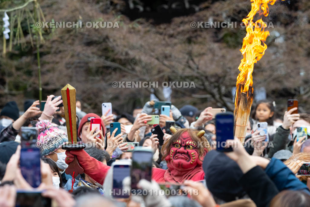 京都府　廬山寺　節分会　追儺式鬼法楽（鬼おどり）