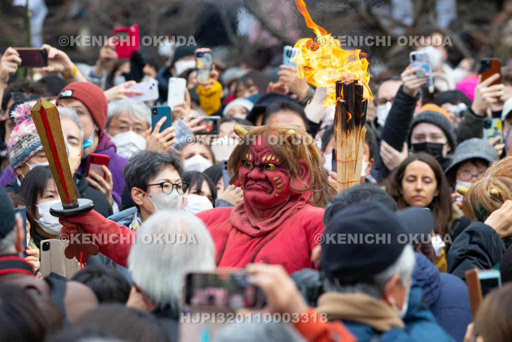 京都府　廬山寺　節分会　追儺式鬼法楽（鬼おどり）