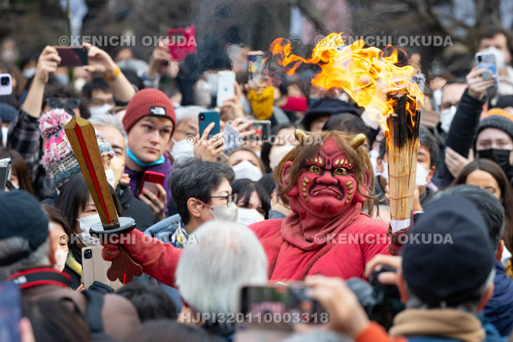 京都府　廬山寺　節分会　追儺式鬼法楽（鬼おどり）