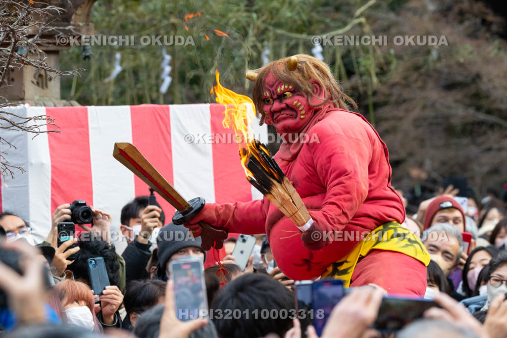 京都府　廬山寺　節分会　追儺式鬼法楽（鬼おどり）