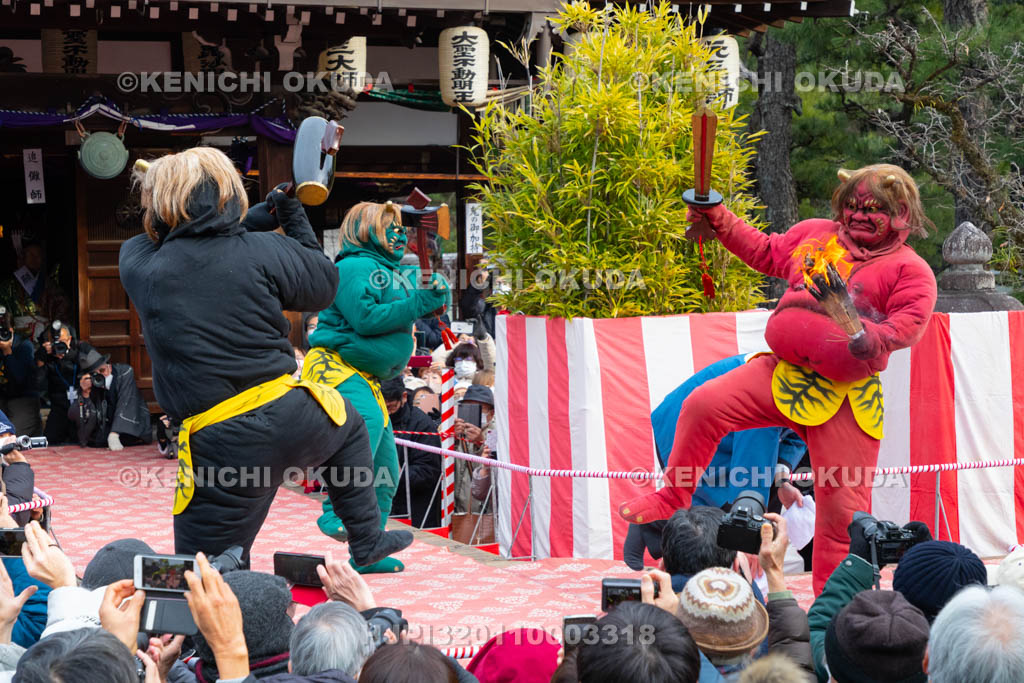 京都府　廬山寺　節分会　追儺式鬼法楽（鬼おどり）