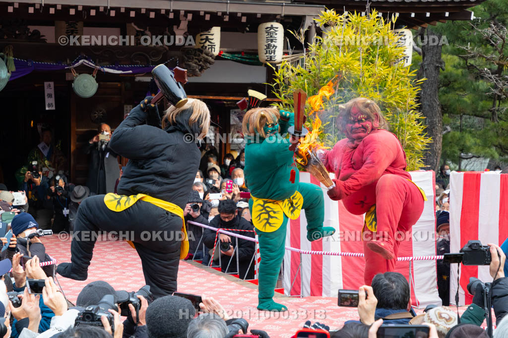 京都府　廬山寺　節分会　追儺式鬼法楽（鬼おどり）