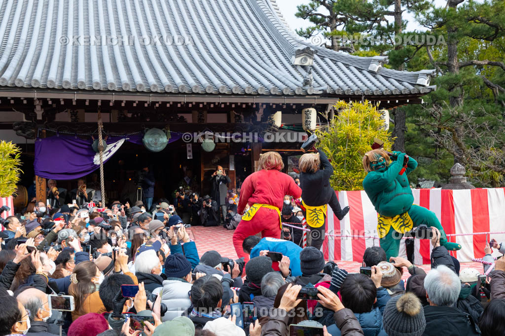 京都府　廬山寺　節分会　追儺式鬼法楽（鬼おどり）
