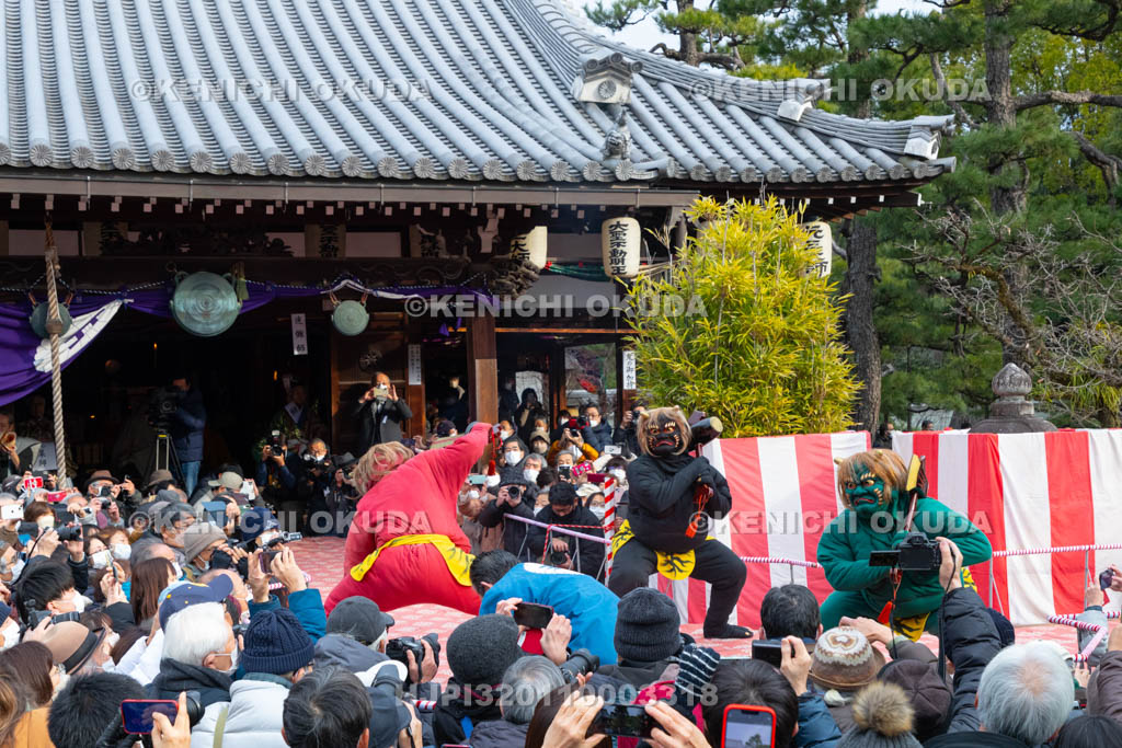 京都府　廬山寺　節分会　追儺式鬼法楽（鬼おどり）