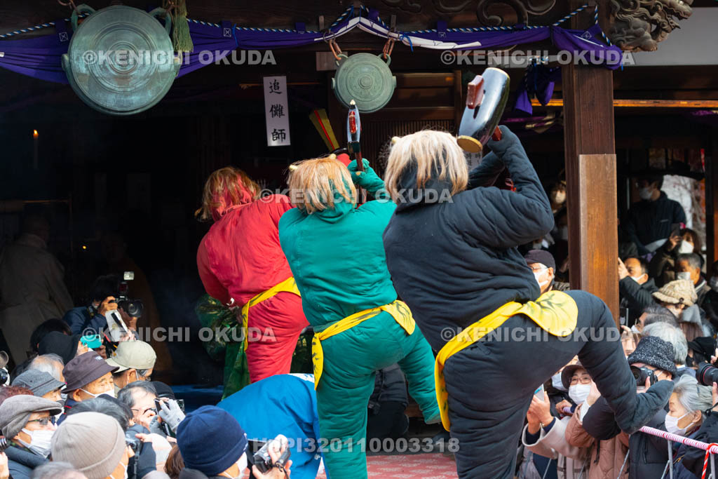 京都府　廬山寺　節分会　追儺式鬼法楽（鬼おどり）