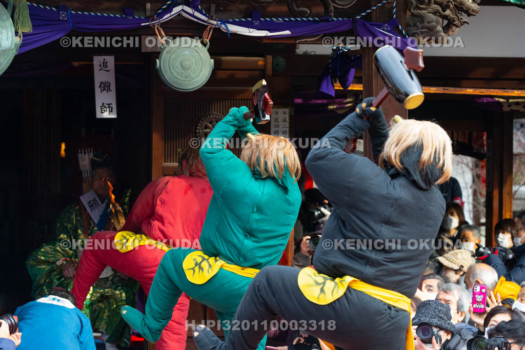 京都府　廬山寺　節分会　追儺式鬼法楽（鬼おどり）