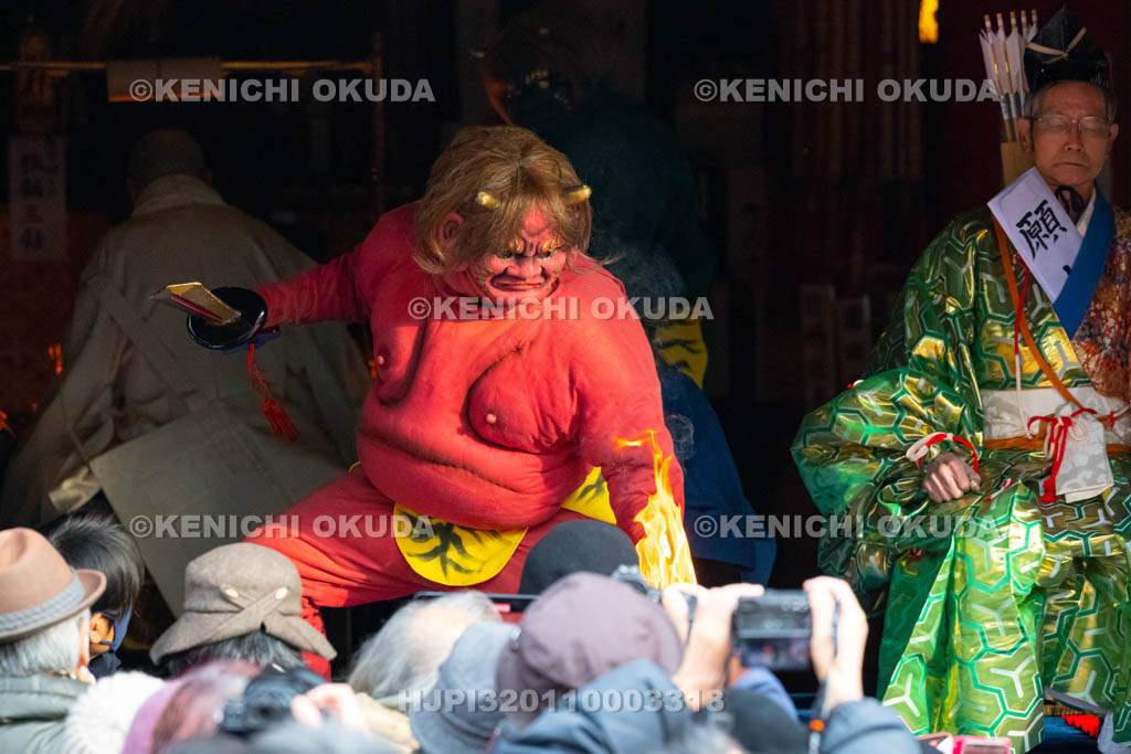 京都府　廬山寺　節分会　追儺式鬼法楽（鬼おどり）